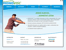 Tablet Screenshot of monovisc.cz